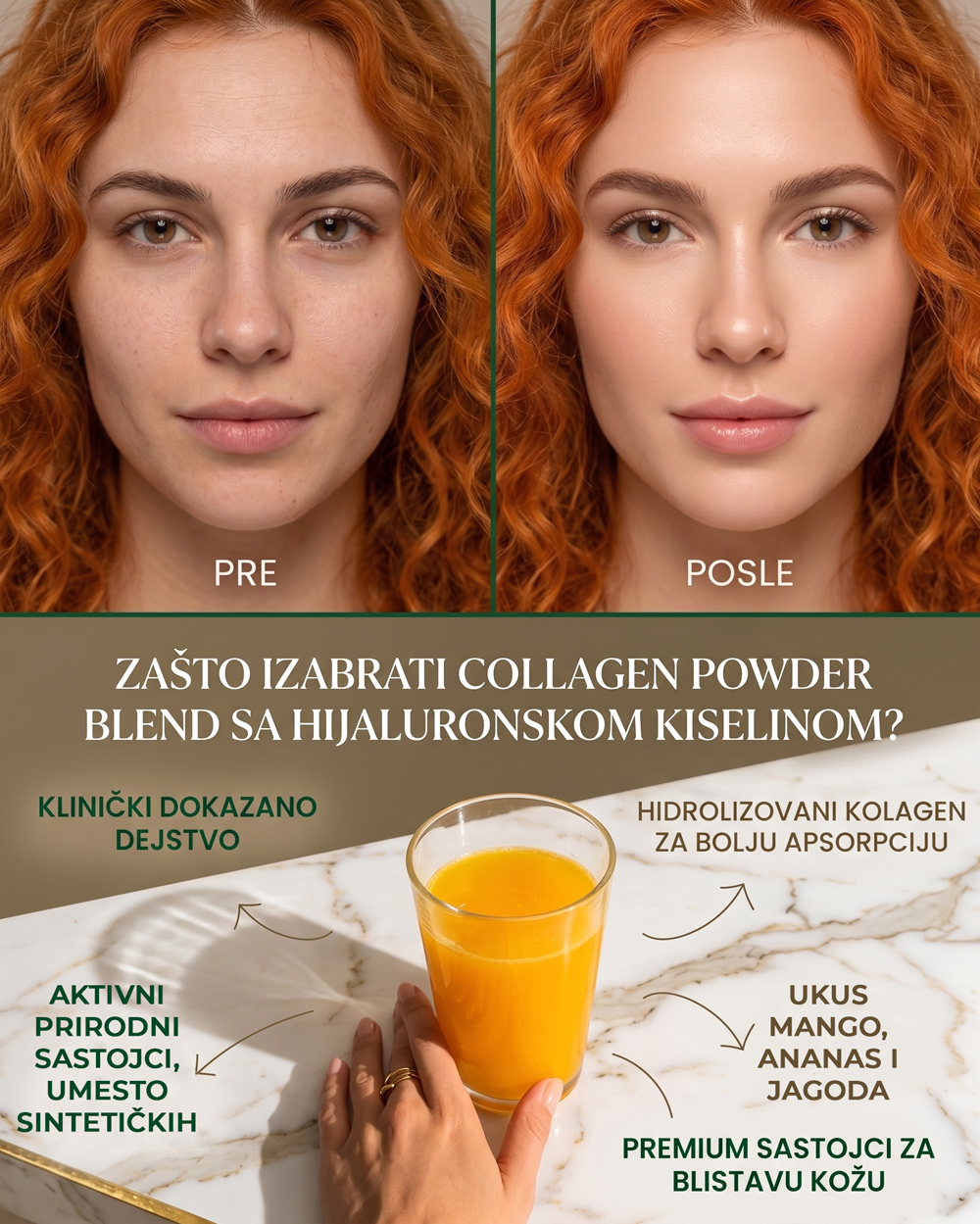 Collagen Powder + Hyaluronic acid