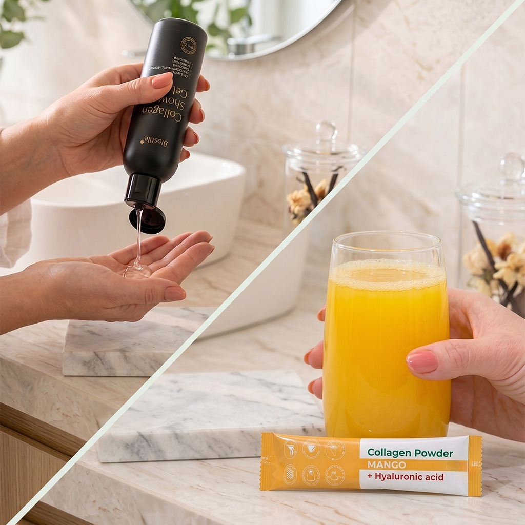 2 X COLLAGEN POWDER (-50%) + POKLON COLLAGEN SHOWER GEL 34 2x collagen shower gel 3