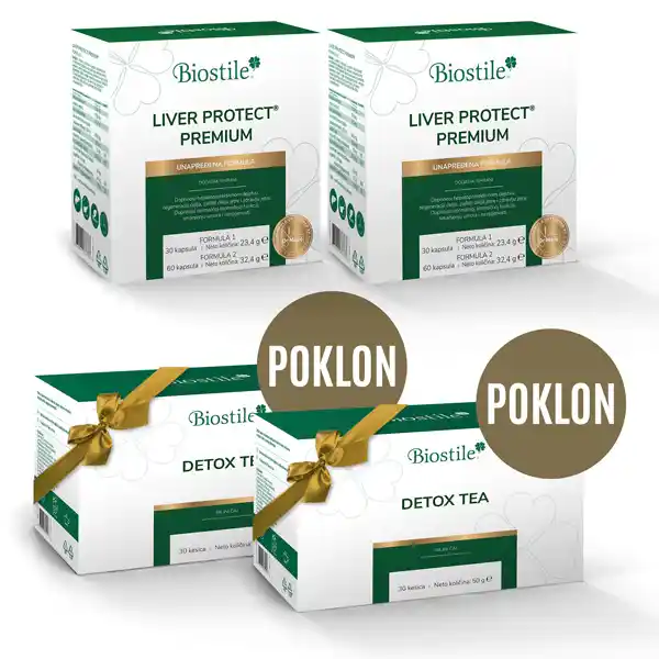 2x Liver Protect Premium + 2x Detox čaj