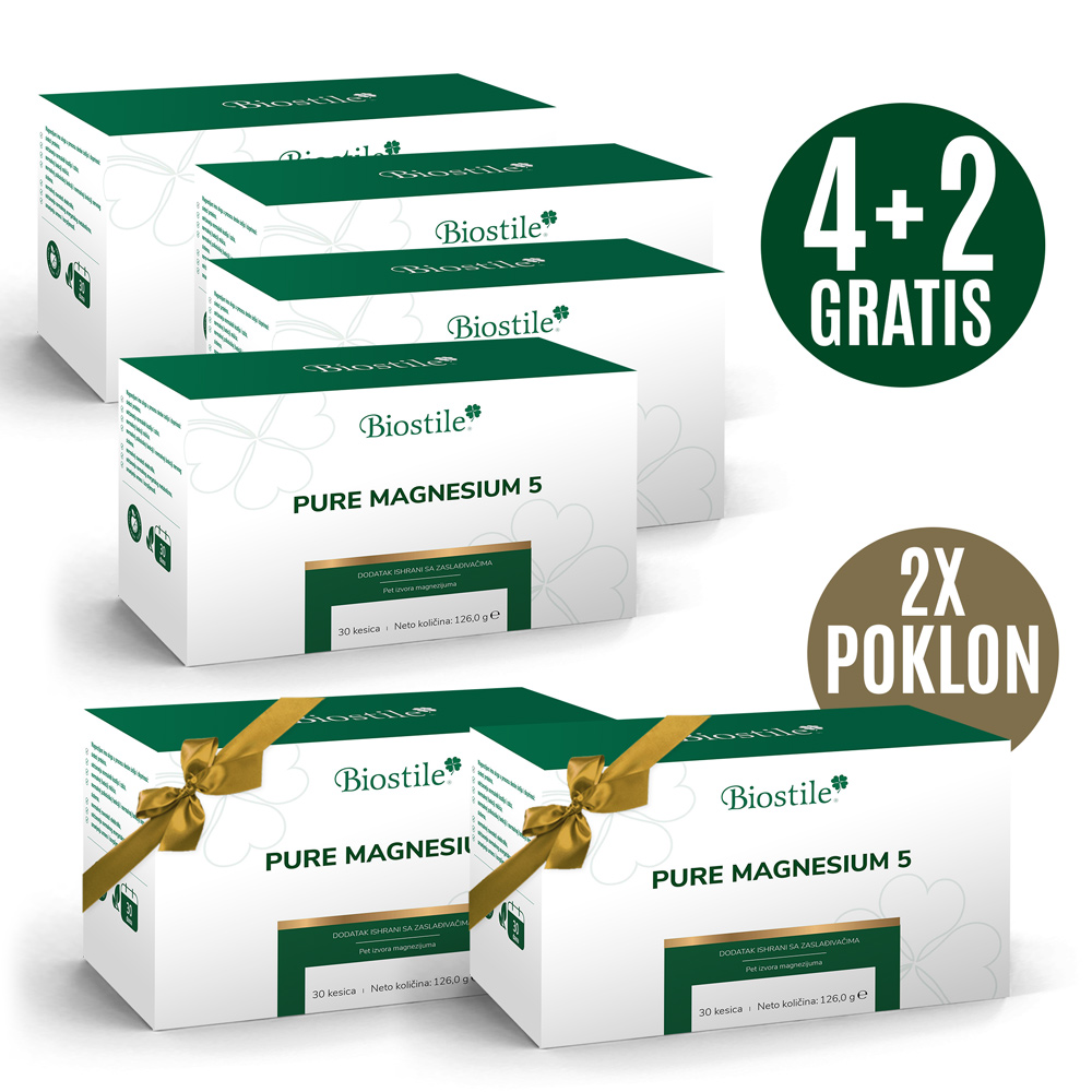 2 X PURE MAGNESIUM + POKLON PURE MAGNESIUM 46 4x Pure Magnesium + 2x gratis Pure Magnesium